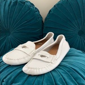 White leather Couch loafers